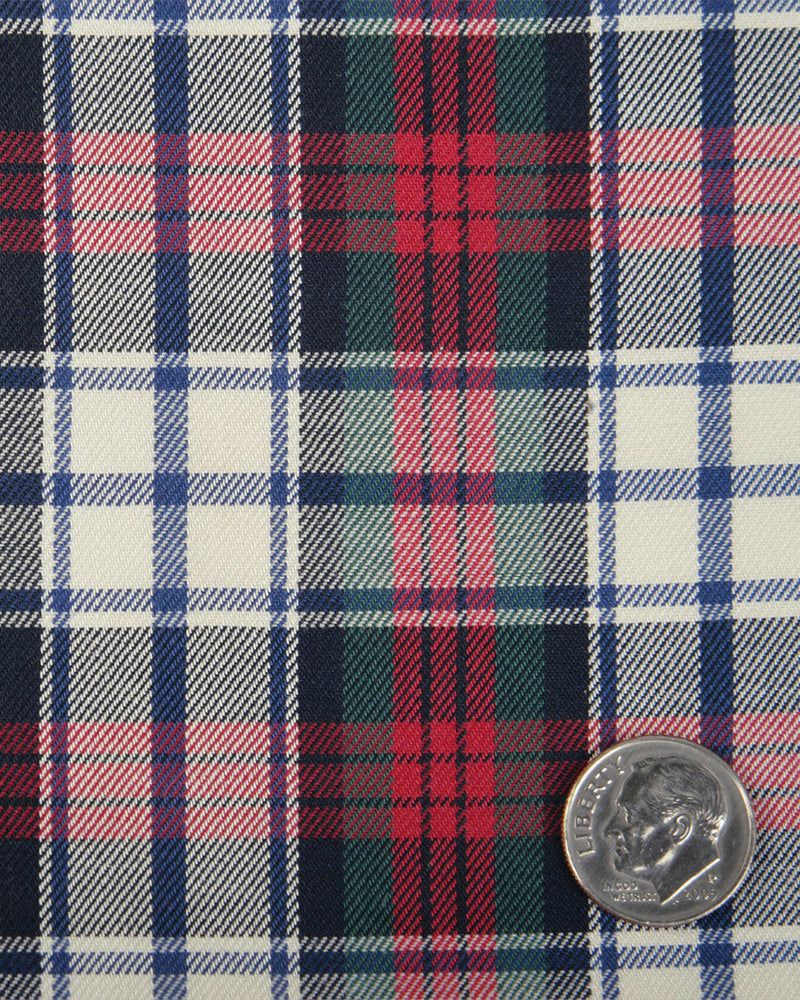 Rot-blauer Tartan-Twill