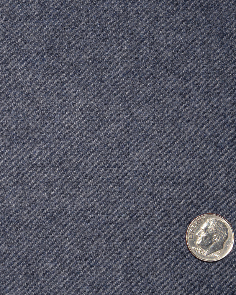 Loro Piana: Marineblauer Twill-Wollstoff