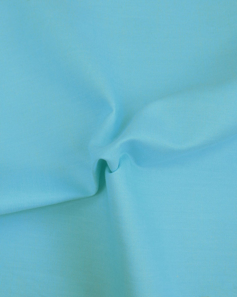 Aqua Blue Fine Twill
