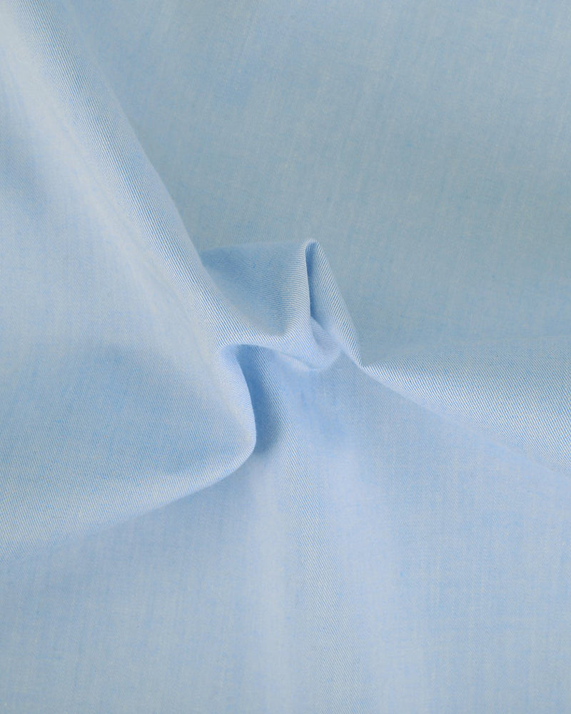 Puderblauer feiner Twill