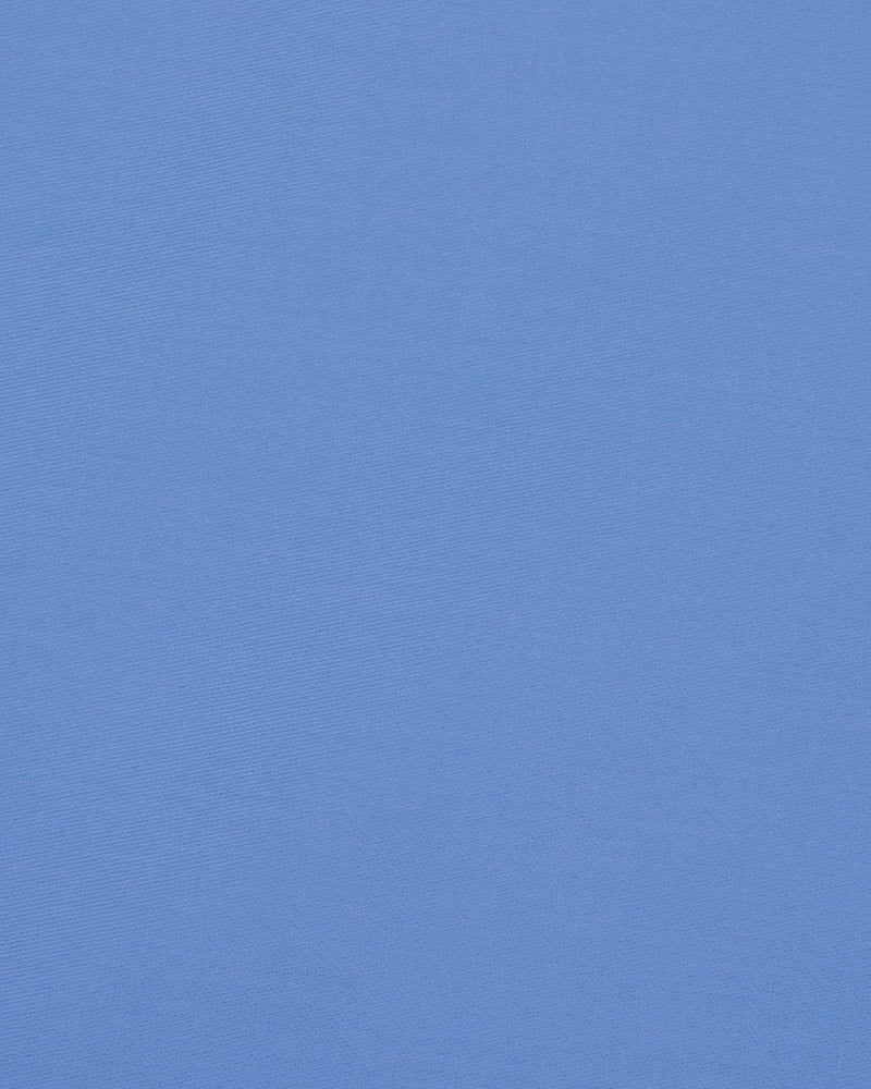 Blaues Satinhemd