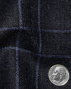 Loro Piana: Dark Blue Tartan Checks
