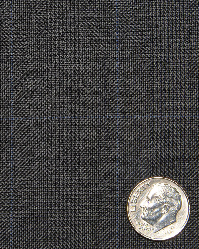 Loro Piana: Dunkelgraue Glenchecks