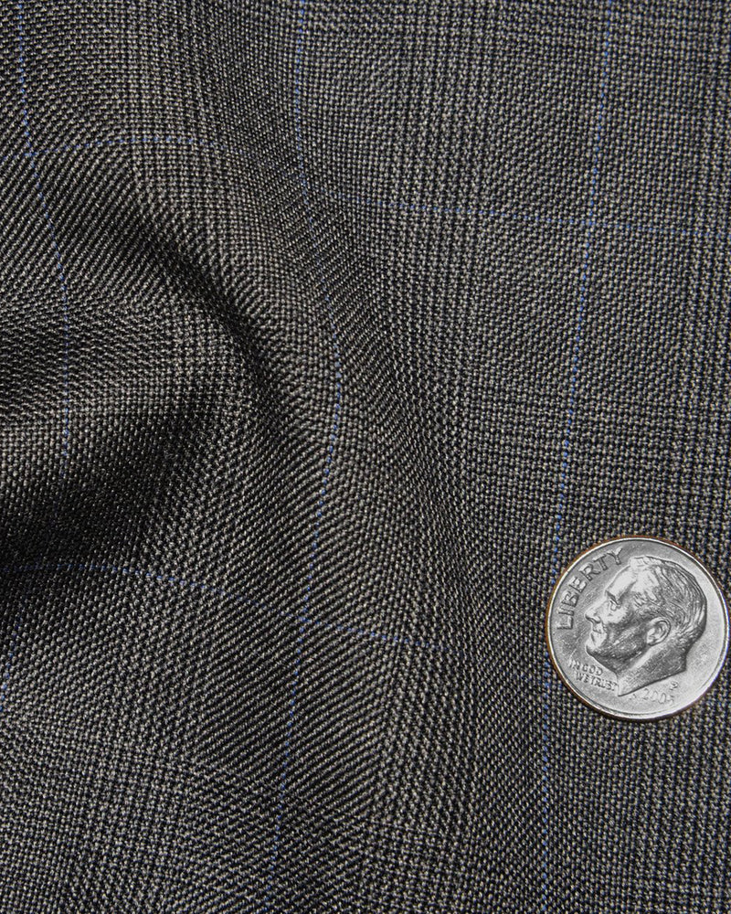 Loro Piana: Dunkelgraue Glenchecks