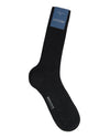 Bresciani Wool Rib Socken-Antrazit