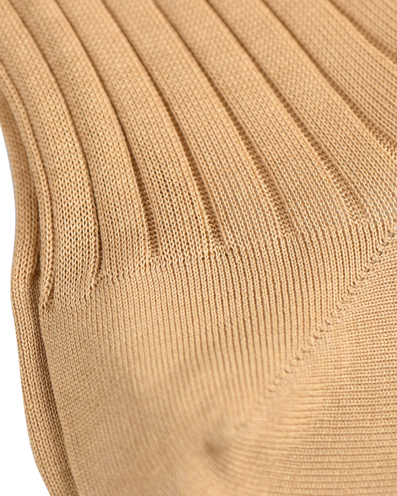 Bresciani Cotton Rib Socken-Avana