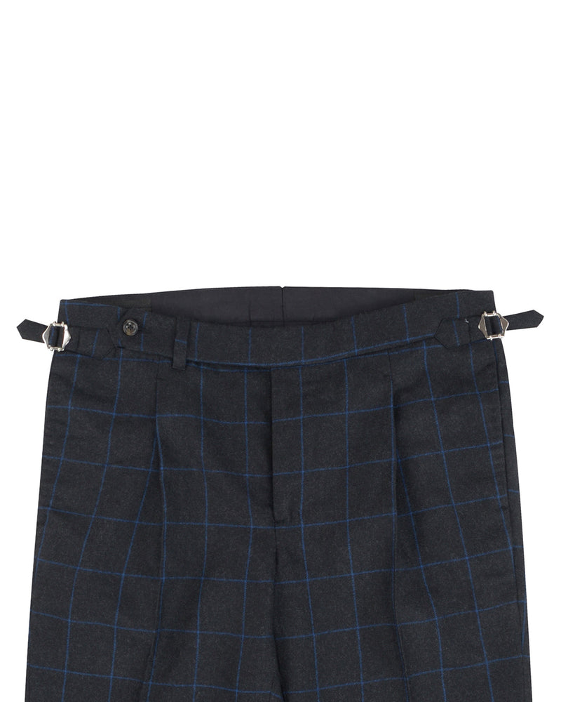 Minnis Flannel: Dunkelblaue Twill-Hose
