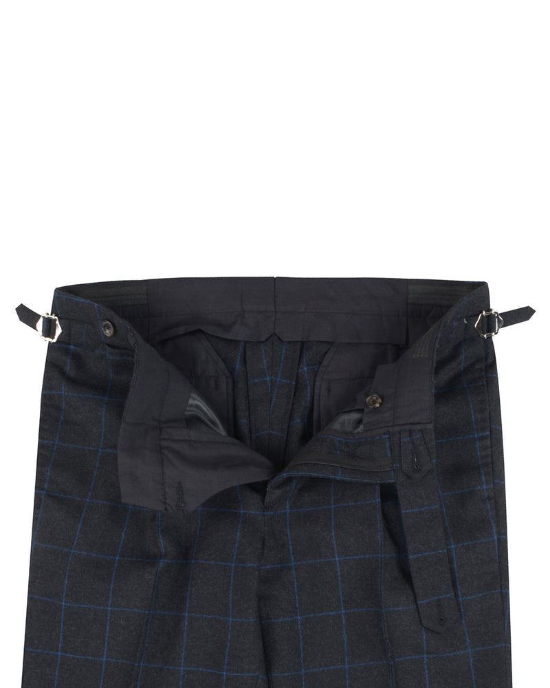 Minnis Flannel: Dunkelblaue Twill-Hose