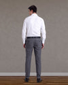 Monti Diagonal White Twill Shirt
