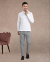 Grey Wool Jeans
