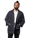 Noragi en chevrons gris indigo chiné