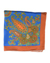 Einstecktuch - Paisley Creeper auf Blau