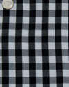 Monti Schwarz-weißer mittlerer Gingham-Twill