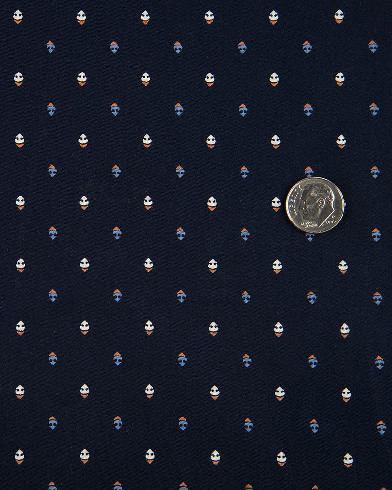 Camp collar PRESET STYLE in Print: Navy Blue Anchor