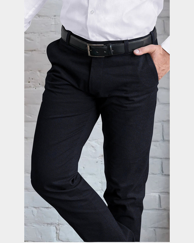 Dunkelblauer Woll-Twill-Deckmantel
