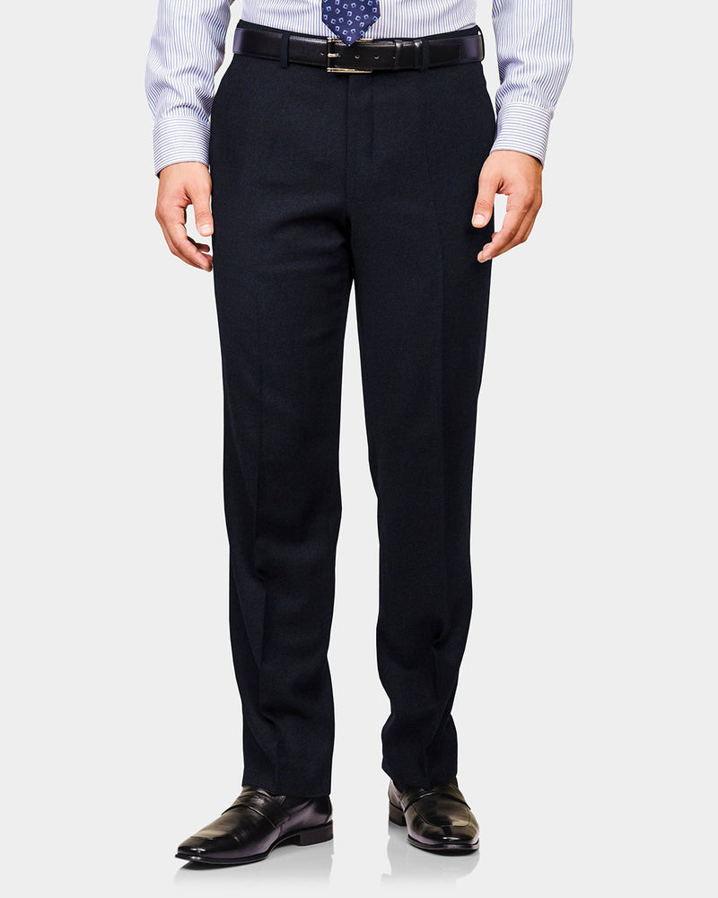 Dunkelblauer Woll-Twill-Deckmantel