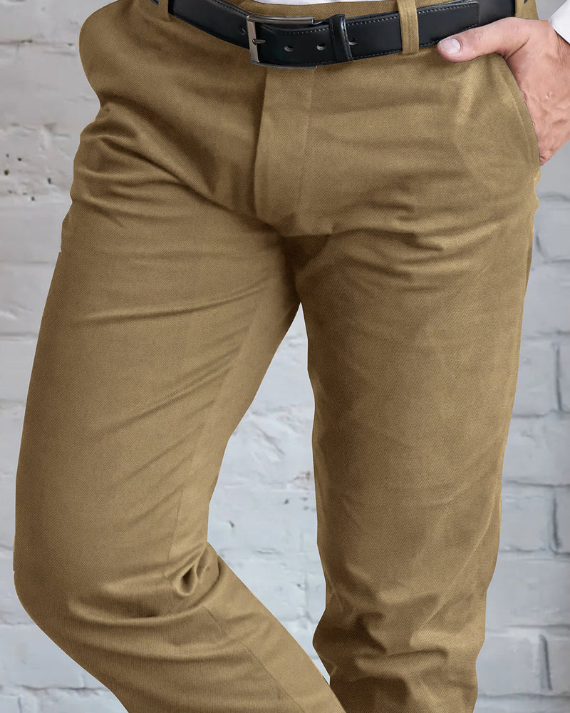 VBC Weizenbrauner Twill-Flanell
