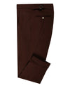 Chino extensible marron foncé