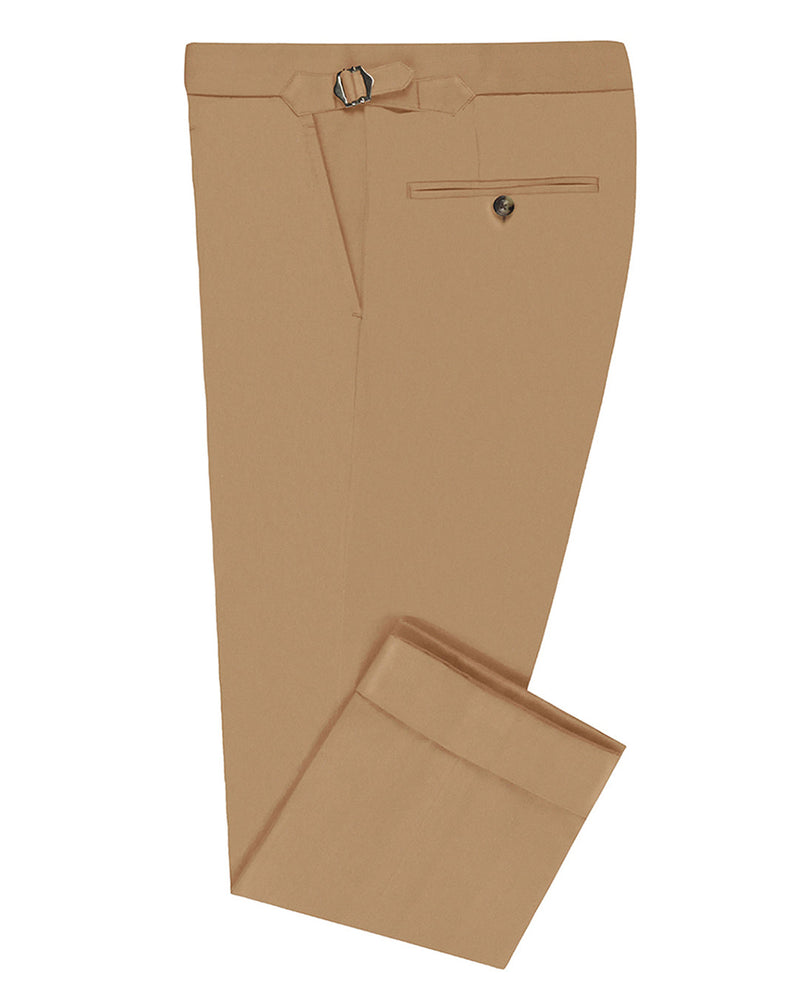 Chino en sergé doux kaki britannique