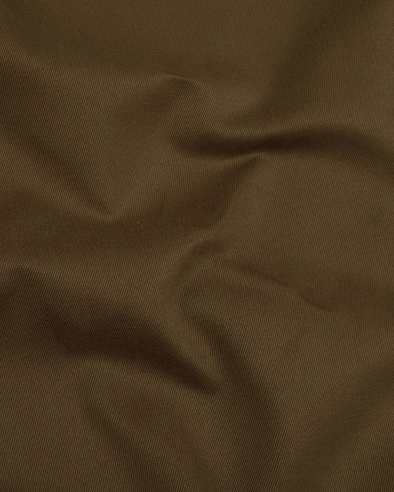 Dacota Soft dunkelbraune Stretch-Twill-Hose