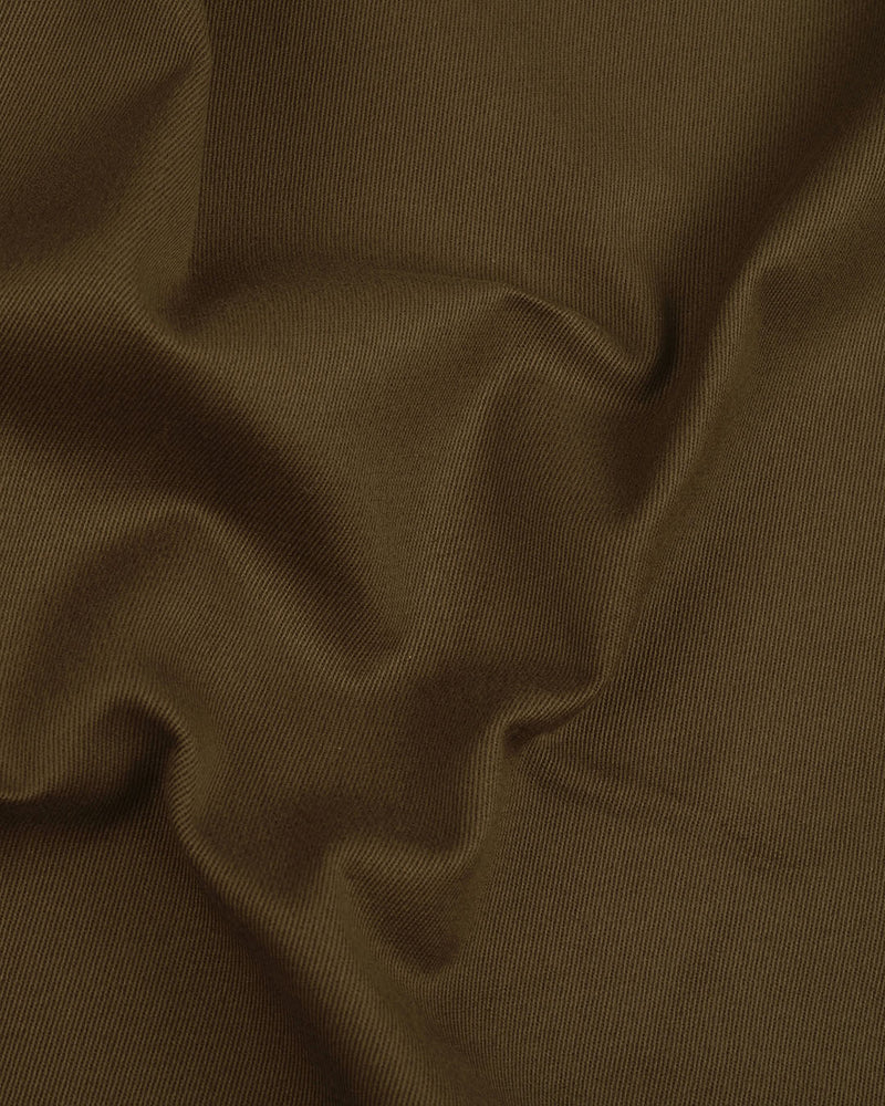 Dacota Soft dunkelbraune Stretch-Twill-Hose
