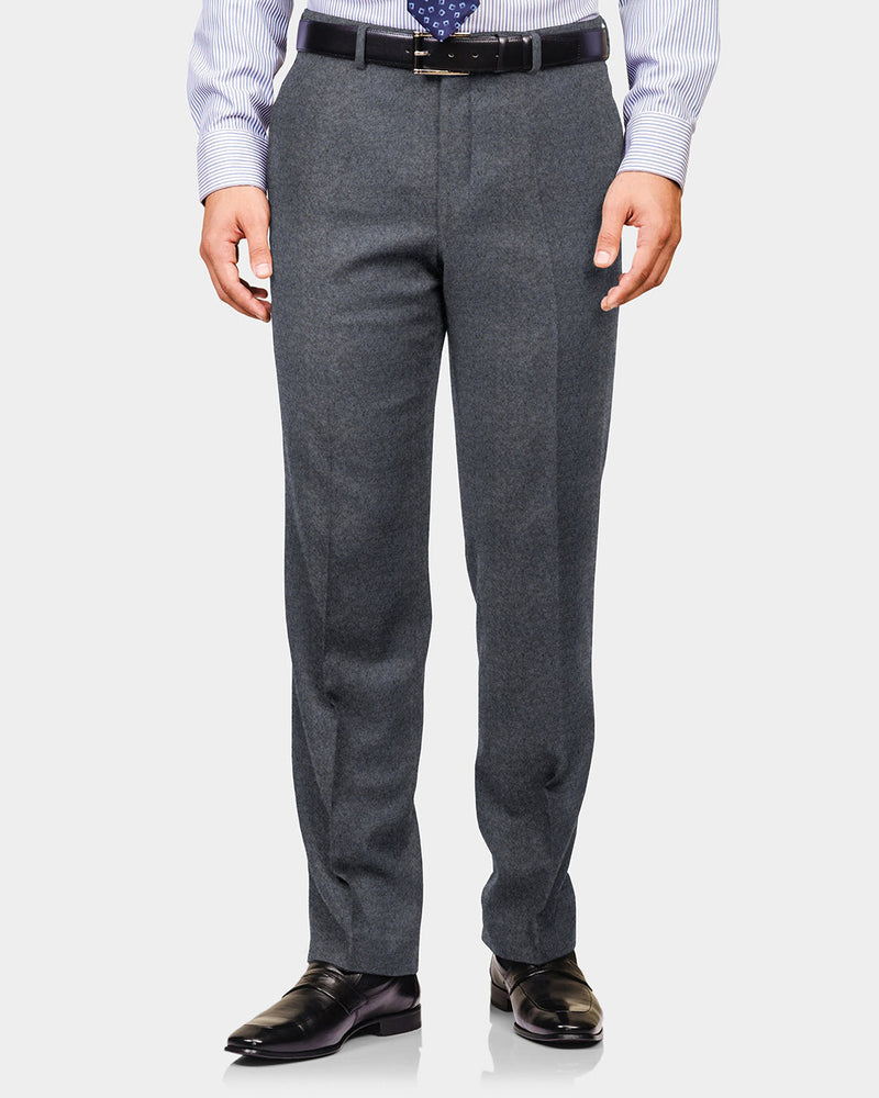 Drago 5% Cashmere 95% wool: Dark Grey Flannel