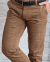 Ethomas Burn Orange Tattersal-Plaid