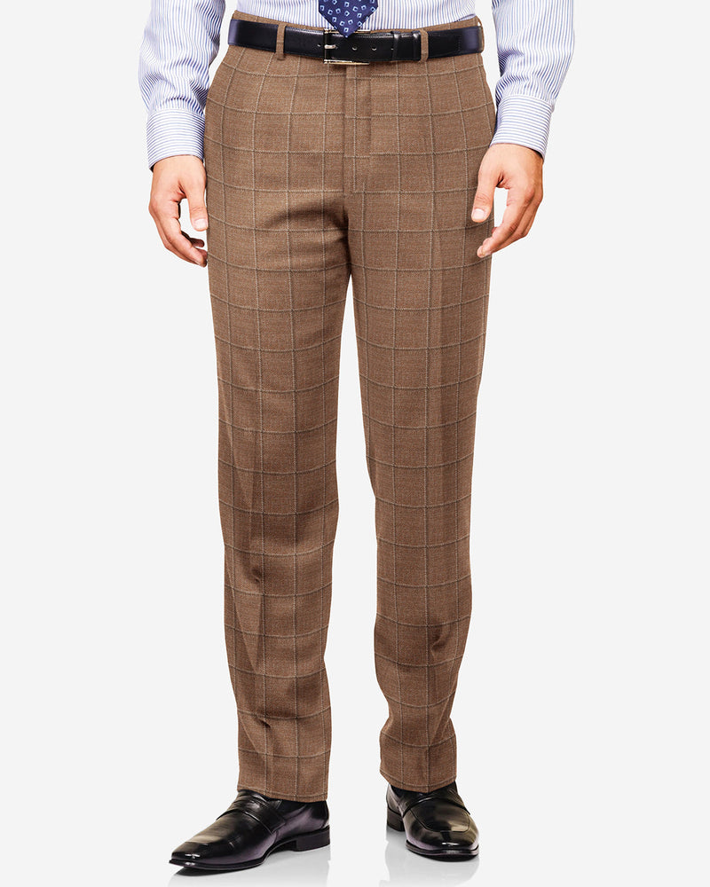 Ethomas Burn Orange Tattersal-Plaid