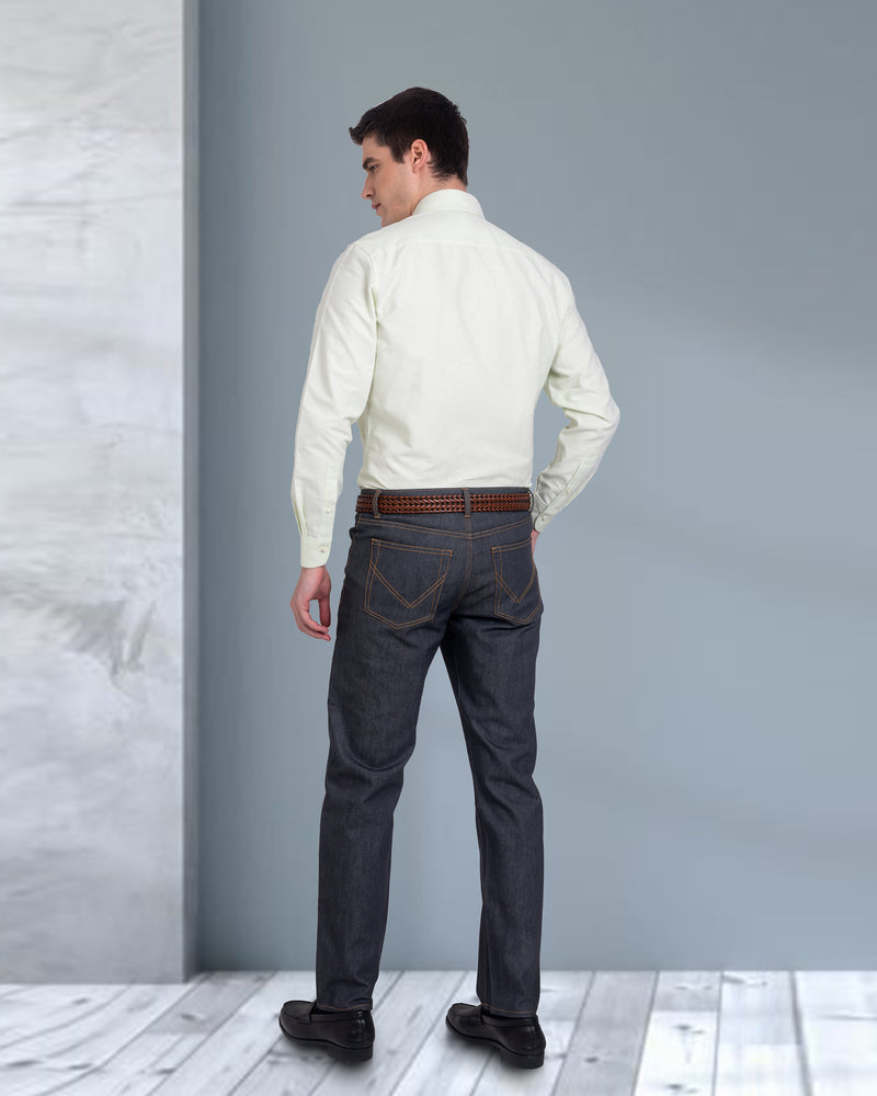 Chemise Oxford classique vert pâle