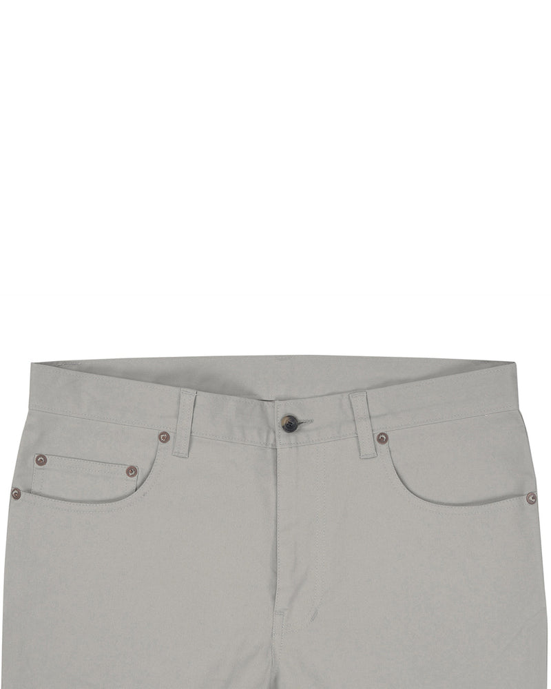 Pastellgraue Twill-Chino