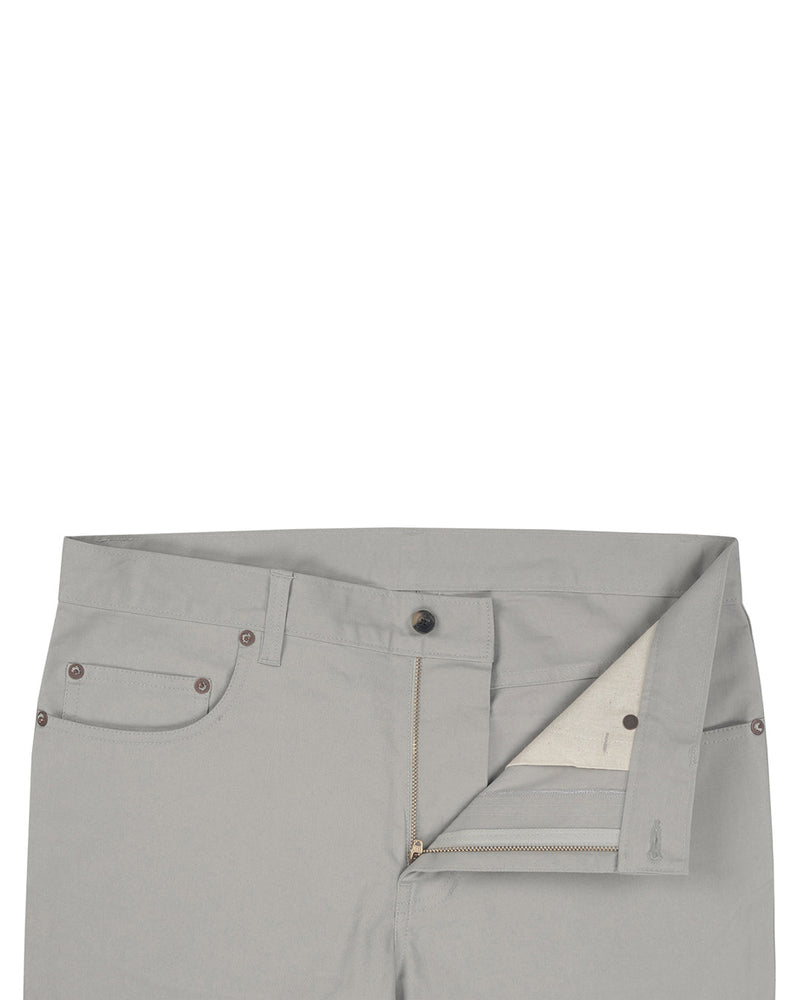 Pastellgraue Twill-Chino