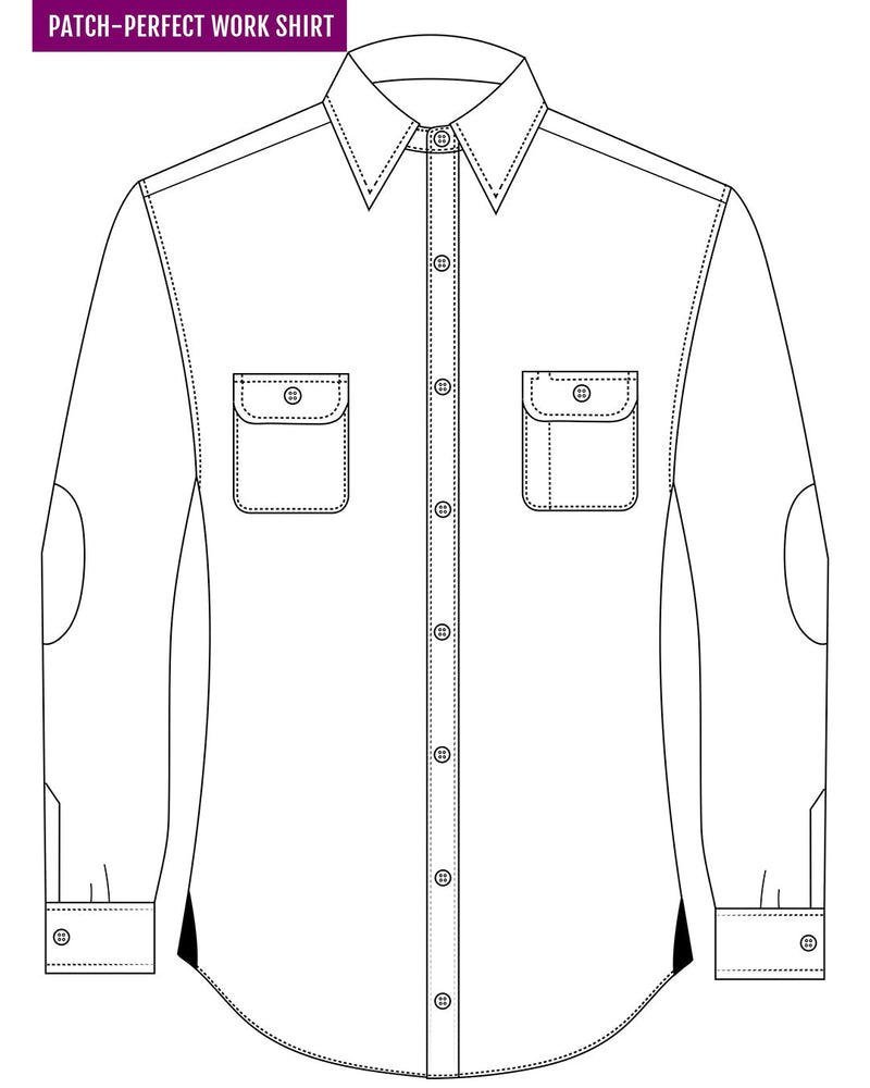 Chemise de travail en flanelle Madras rose ciel marron marine