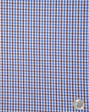 Blue Brown White Gingham Checks