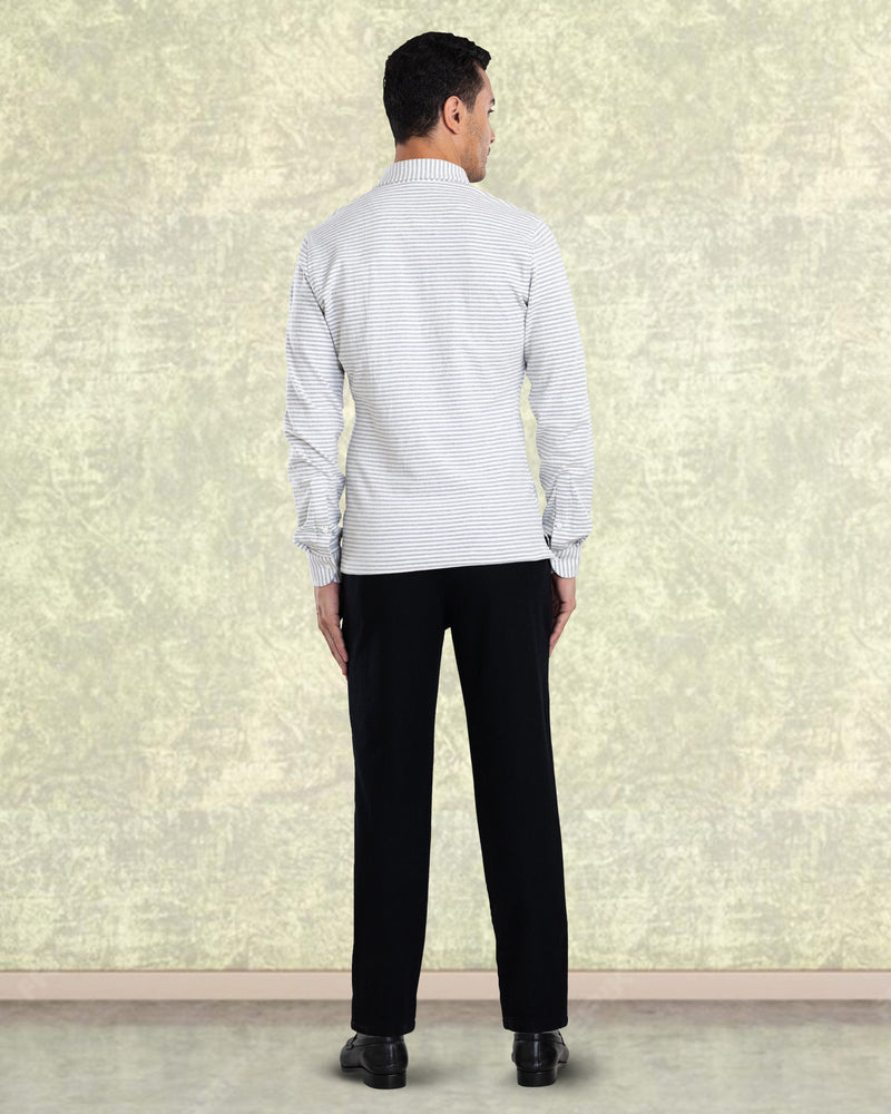 Black Wool Chino