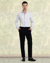 Black Wool Chino
