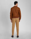 VBC:100% Wool Brown Flannel Shirt Jacket