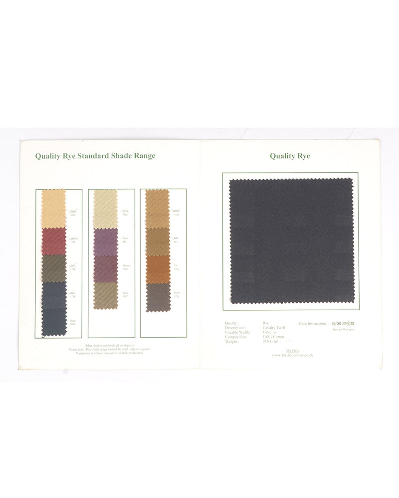 Sergé de coton Brisbane Moss Navy pour cavalerie