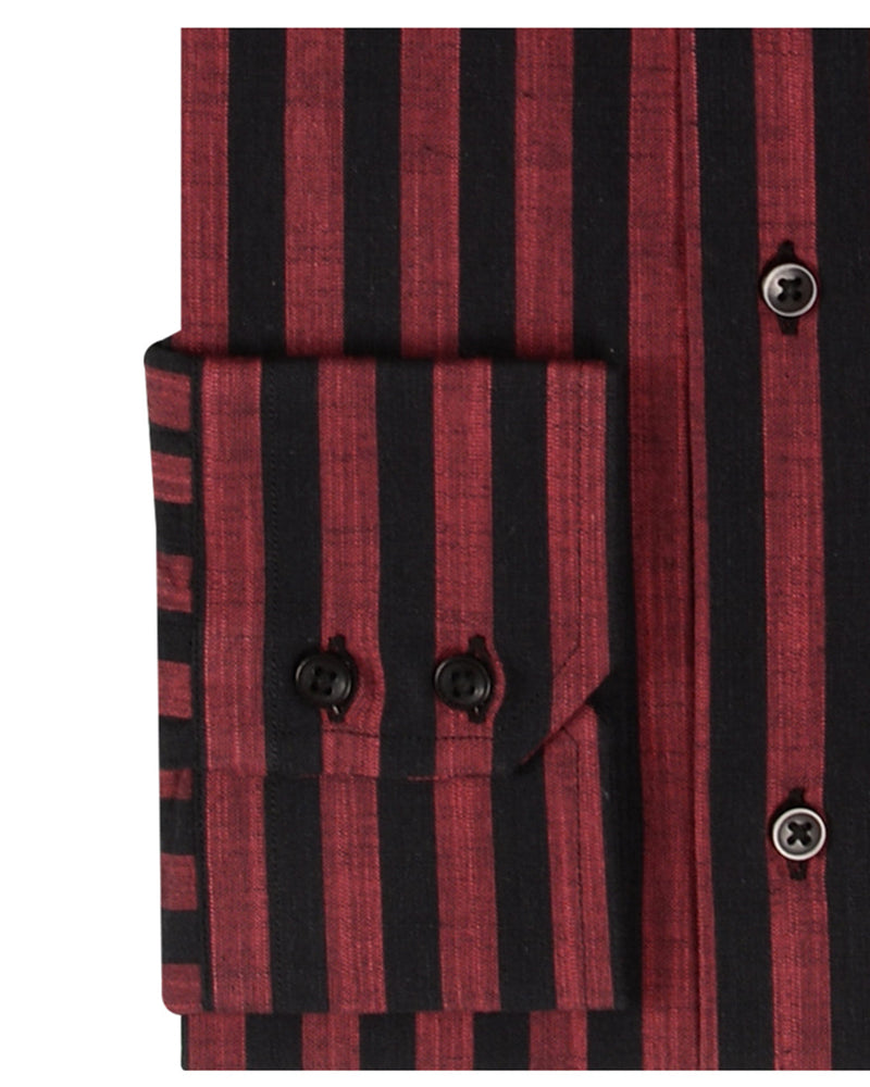 Rot-Schwarz-Bengal-Streifen-Leinen