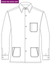Yellow Blue Grey Herringbone Checks Work Shirt