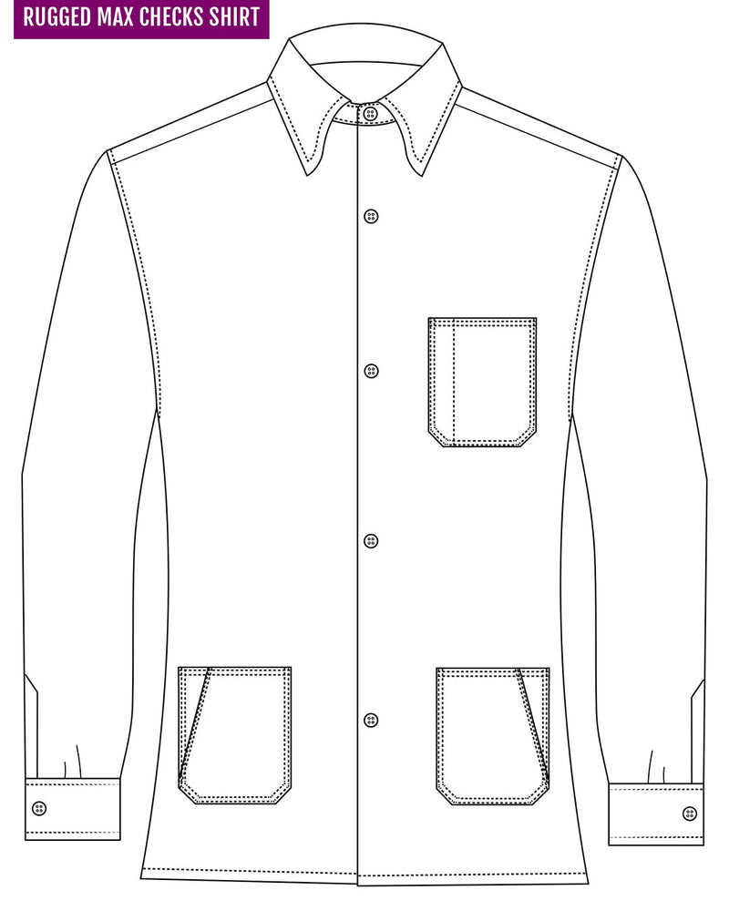 Arbeitshemd aus rotem Twill-Flanell