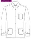 Chemise de travail en flanelle sergée bleue