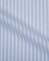 Brembana Sky Blue Slub Awaning stripes Shirt