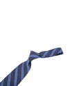 Tie-Himmelblaue Streifen auf Marineblau