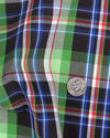Grün Schwarz Blau Madras-Karos