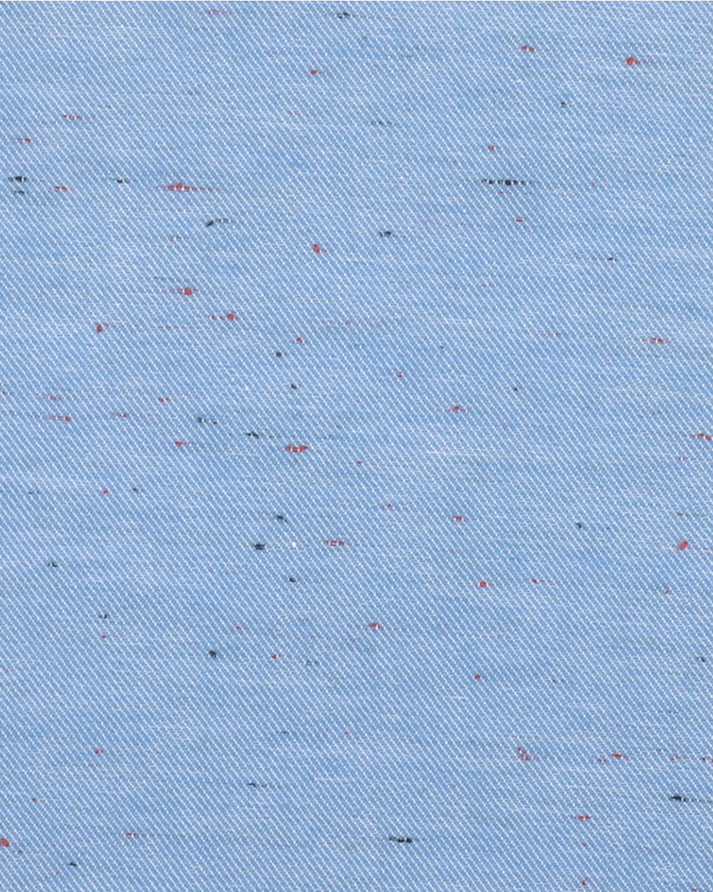 Sergé bleu moucheté