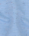 Sergé bleu moucheté
