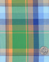 Grün, Gelb, Blau, Schottenkaros, Twill