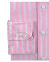 Classic Oxford: Pink with White Stripes