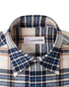 Blau Weiß Lässige Tartan-Karos