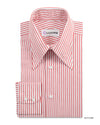 Friday Shirt: Red Pencil Stripes On White